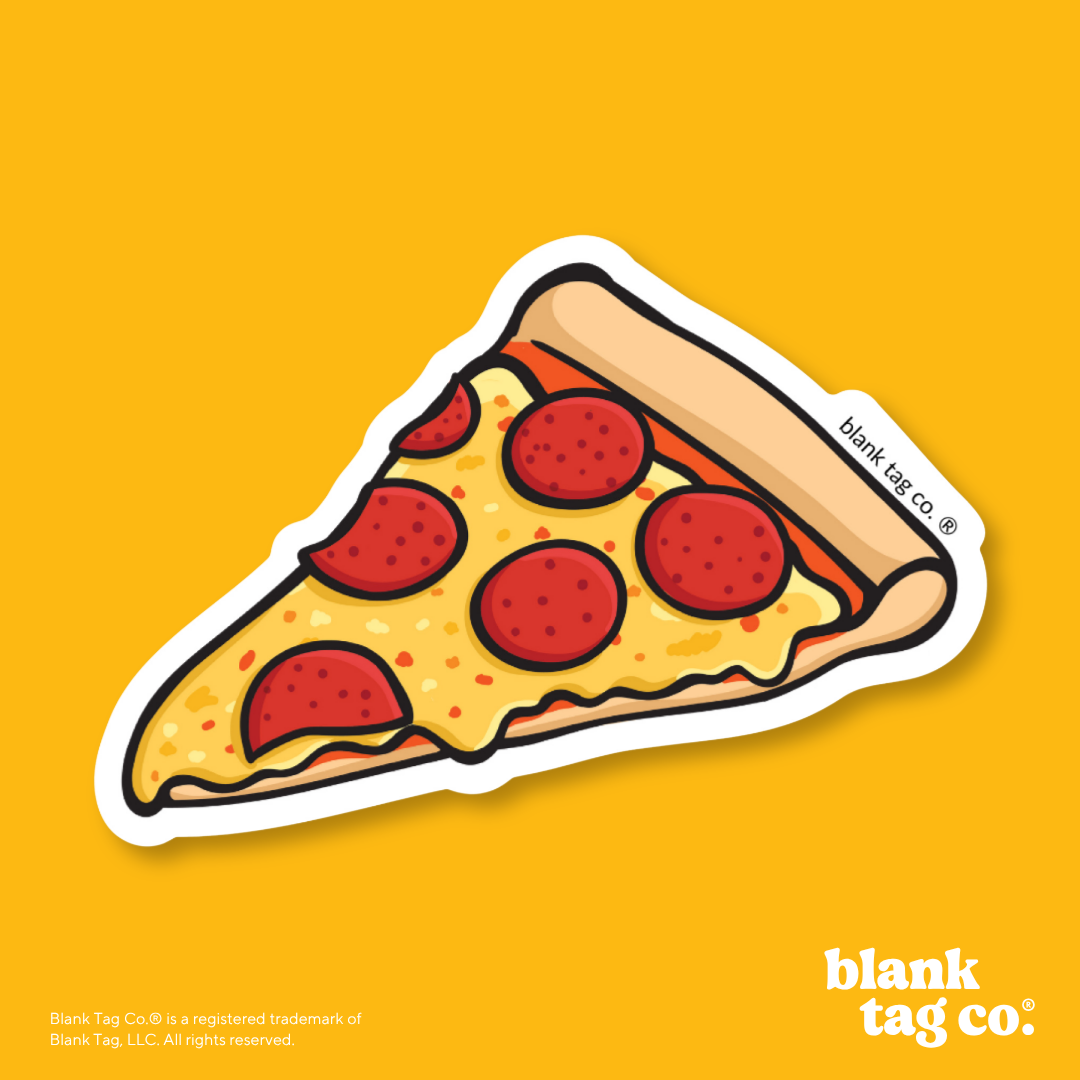 Blank Tag Co.® Waterproof Sticker - Pepperoni Pizza Slice