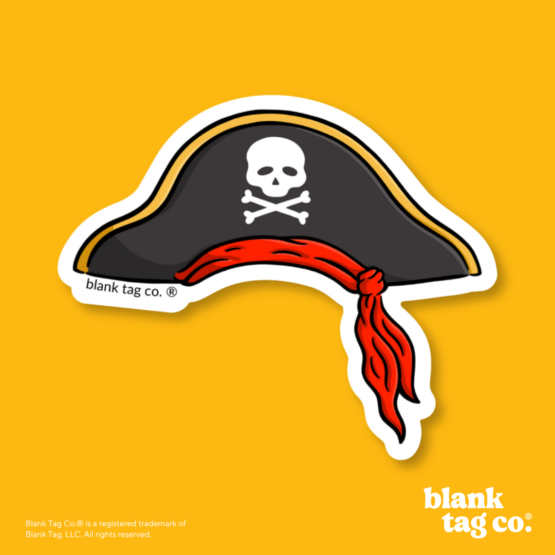 Blank Tag Co.® Waterproof Sticker - Pirate Hat