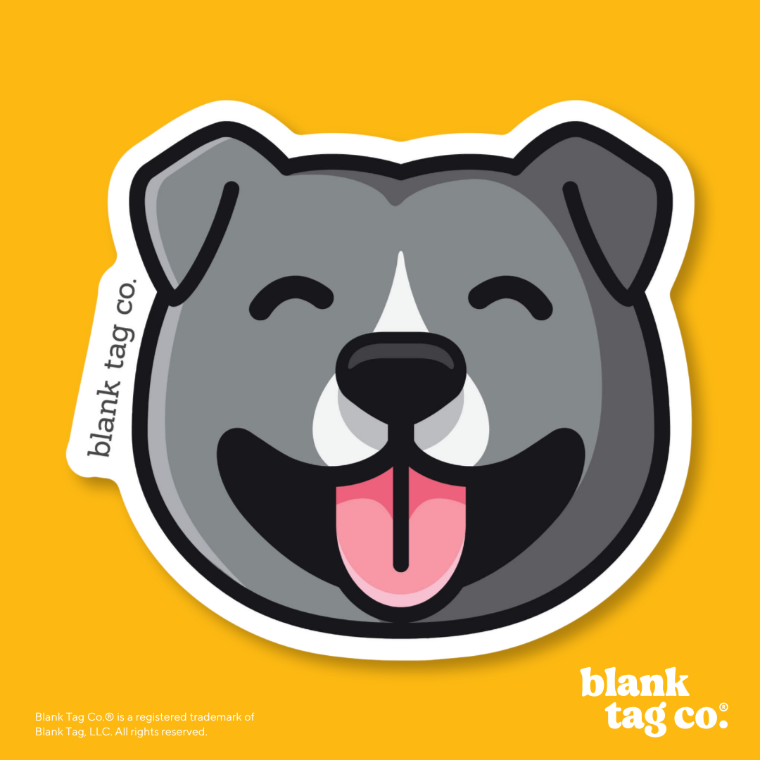 Blank Tag Co.® Waterproof Sticker - Pitbull Face