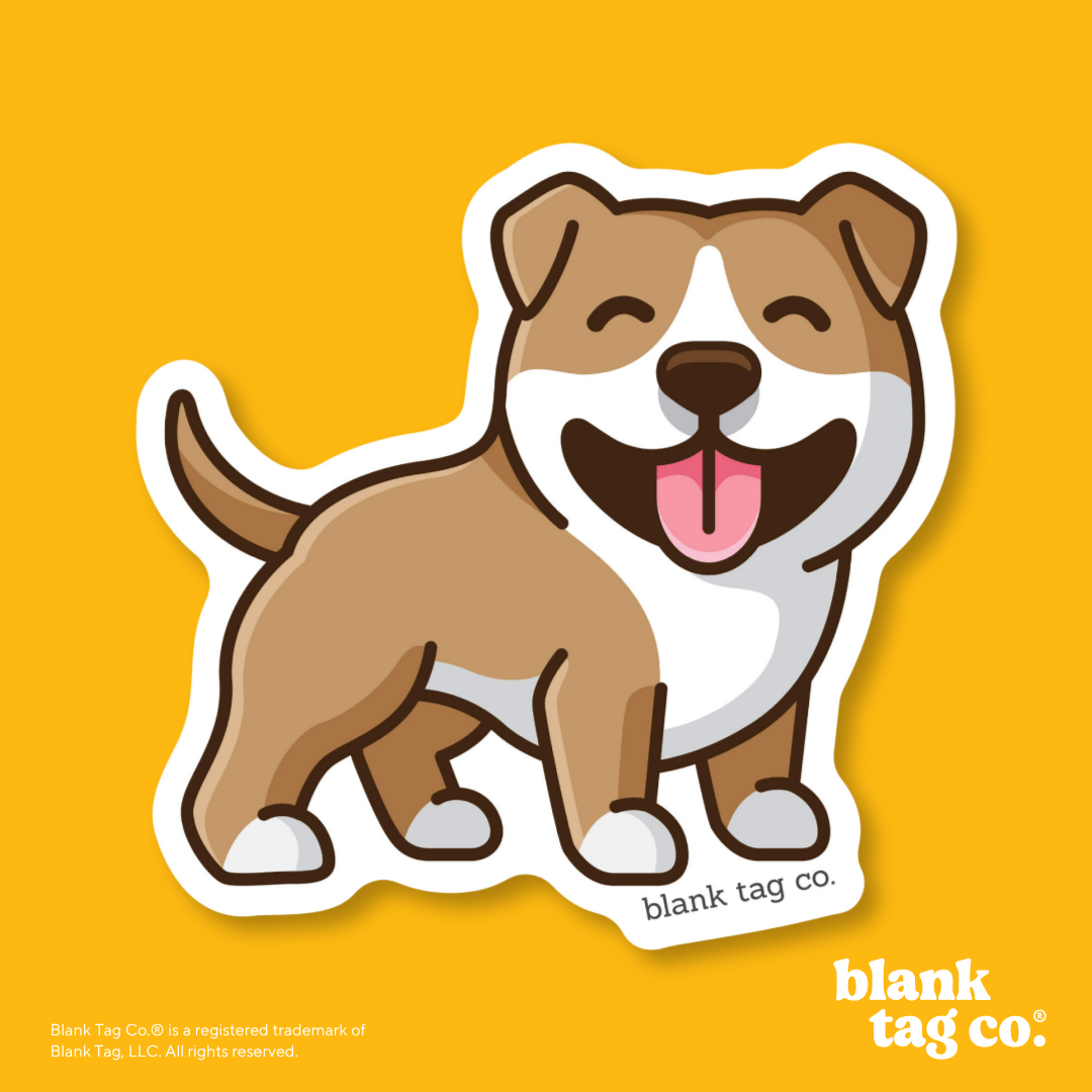Blank Tag Co.® Waterproof Sticker - Pitbull