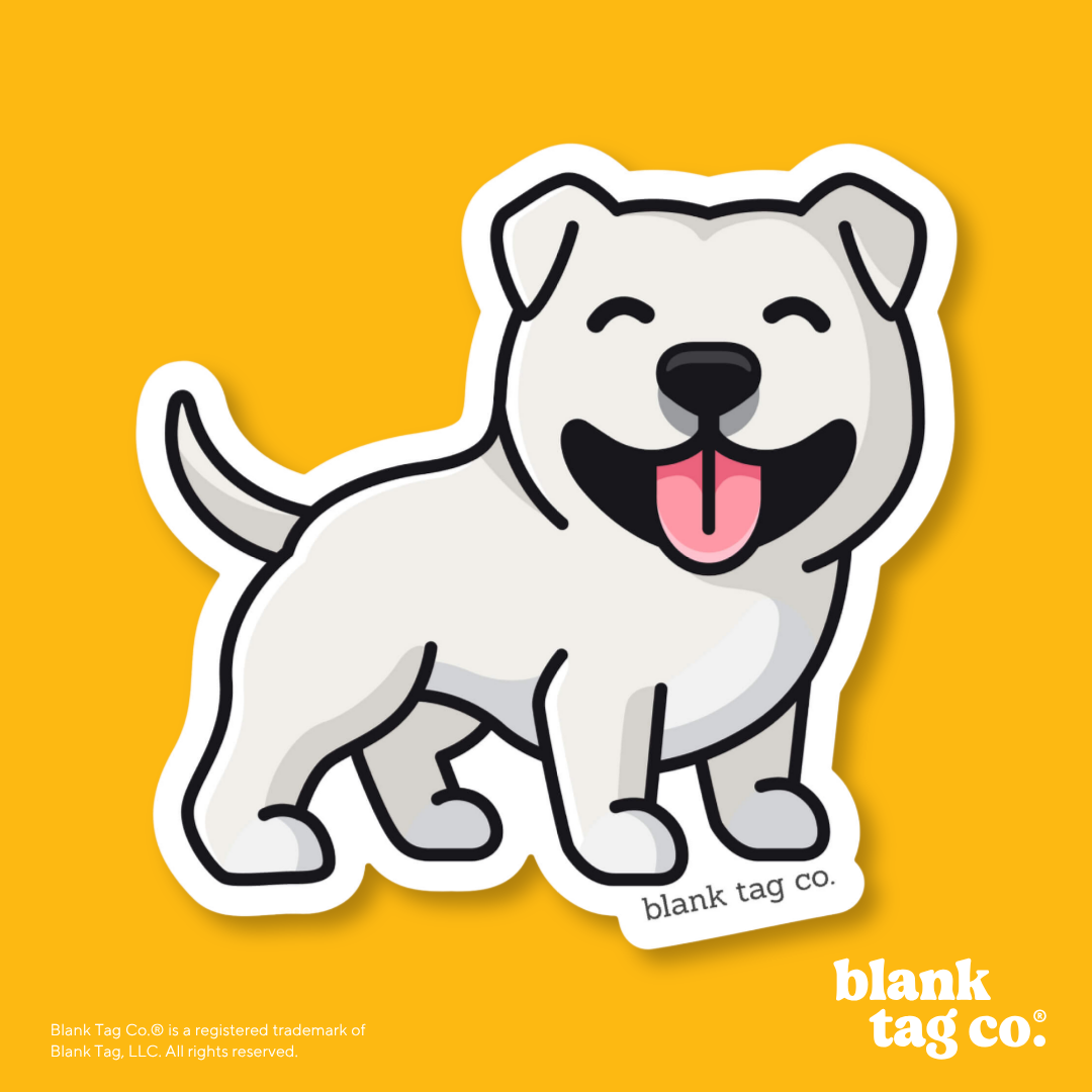 Blank Tag Co.® Waterproof Sticker - Pitbull