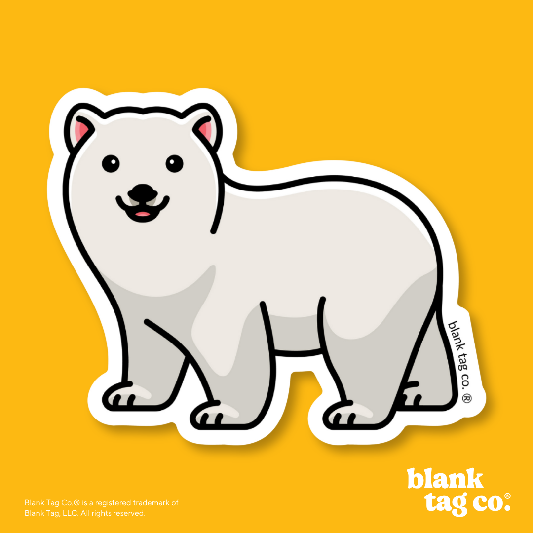 Blank Tag Co.® Waterproof Sticker - Polar Bear