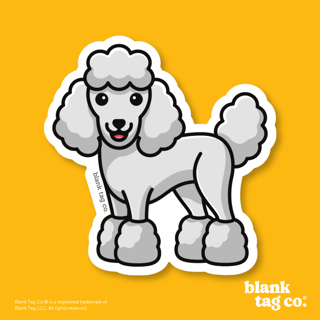 Blank Tag Co.® Waterproof Sticker - Poodle