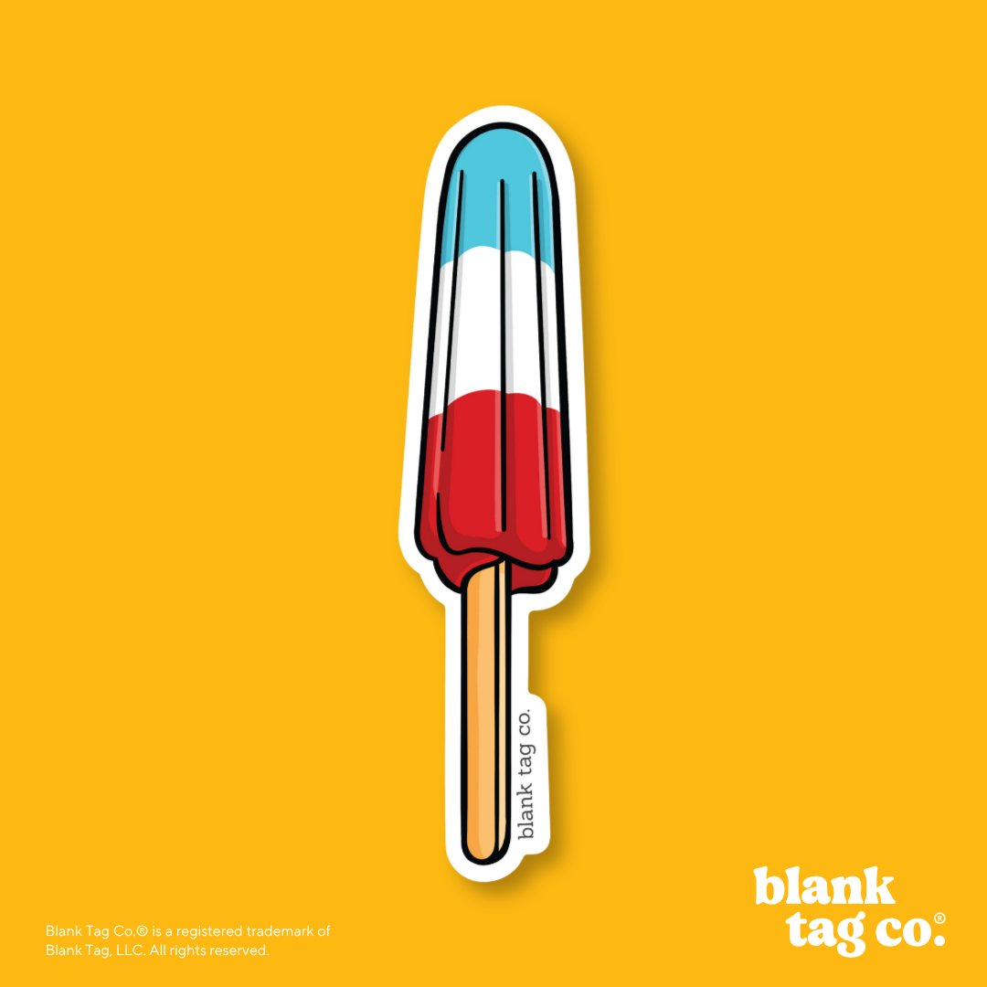 Blank Tag Co.® Waterproof Sticker - Popsicle