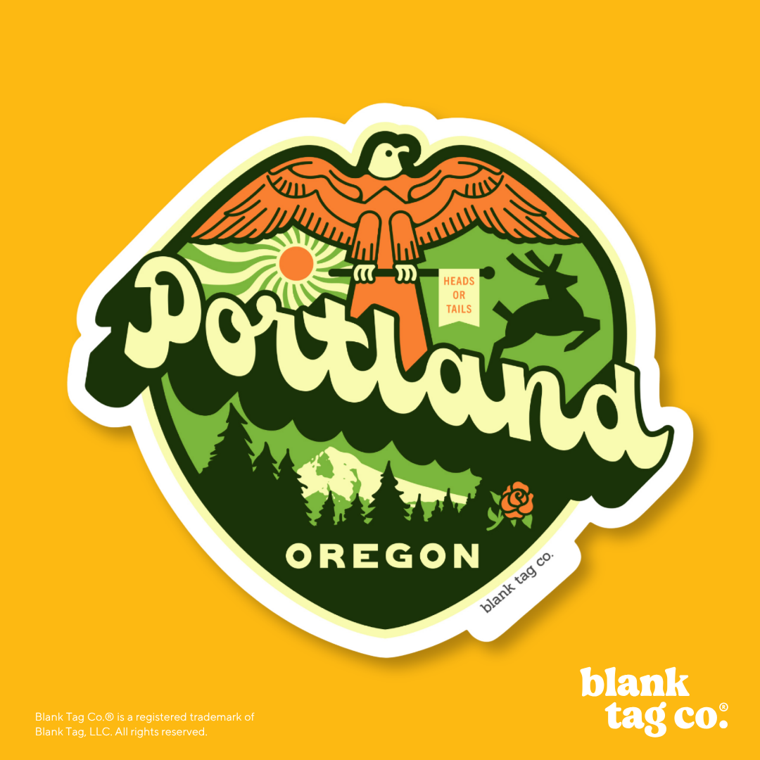 Blank Tag Co.® Waterproof Sticker - Portland City Badge