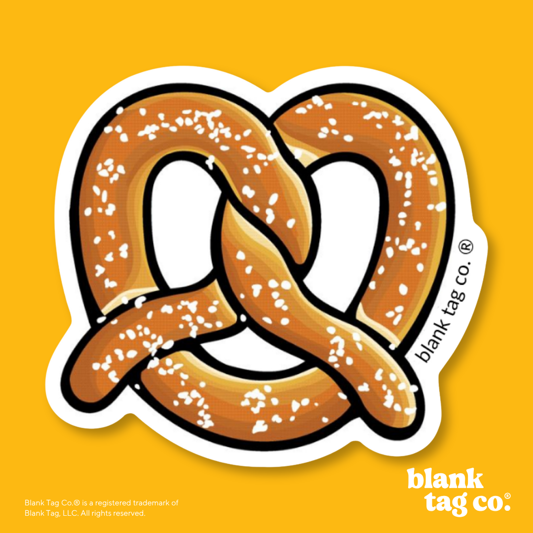 Blank Tag Co.® Waterproof Sticker - Pretzel