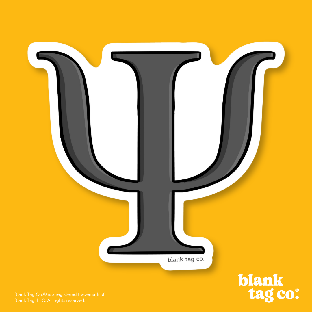 Blank Tag Co.® Waterproof Sticker - Psychology Symbol