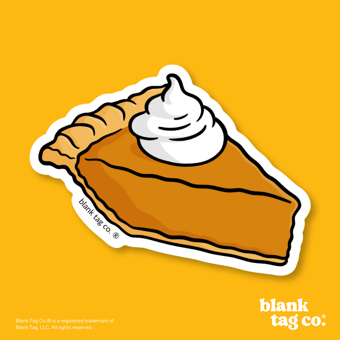 Blank Tag Co.® Waterproof Sticker - Pumpkin Pie