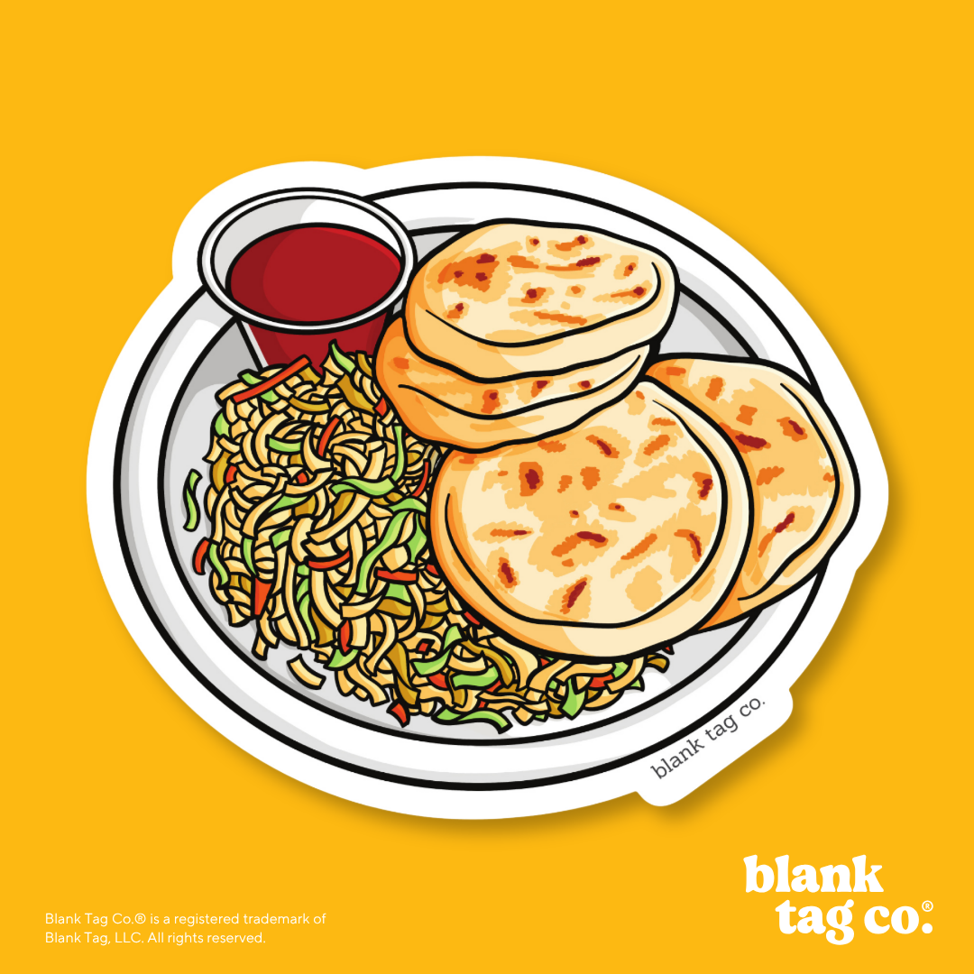 Blank Tag Co.® Waterproof Sticker - Pupusas