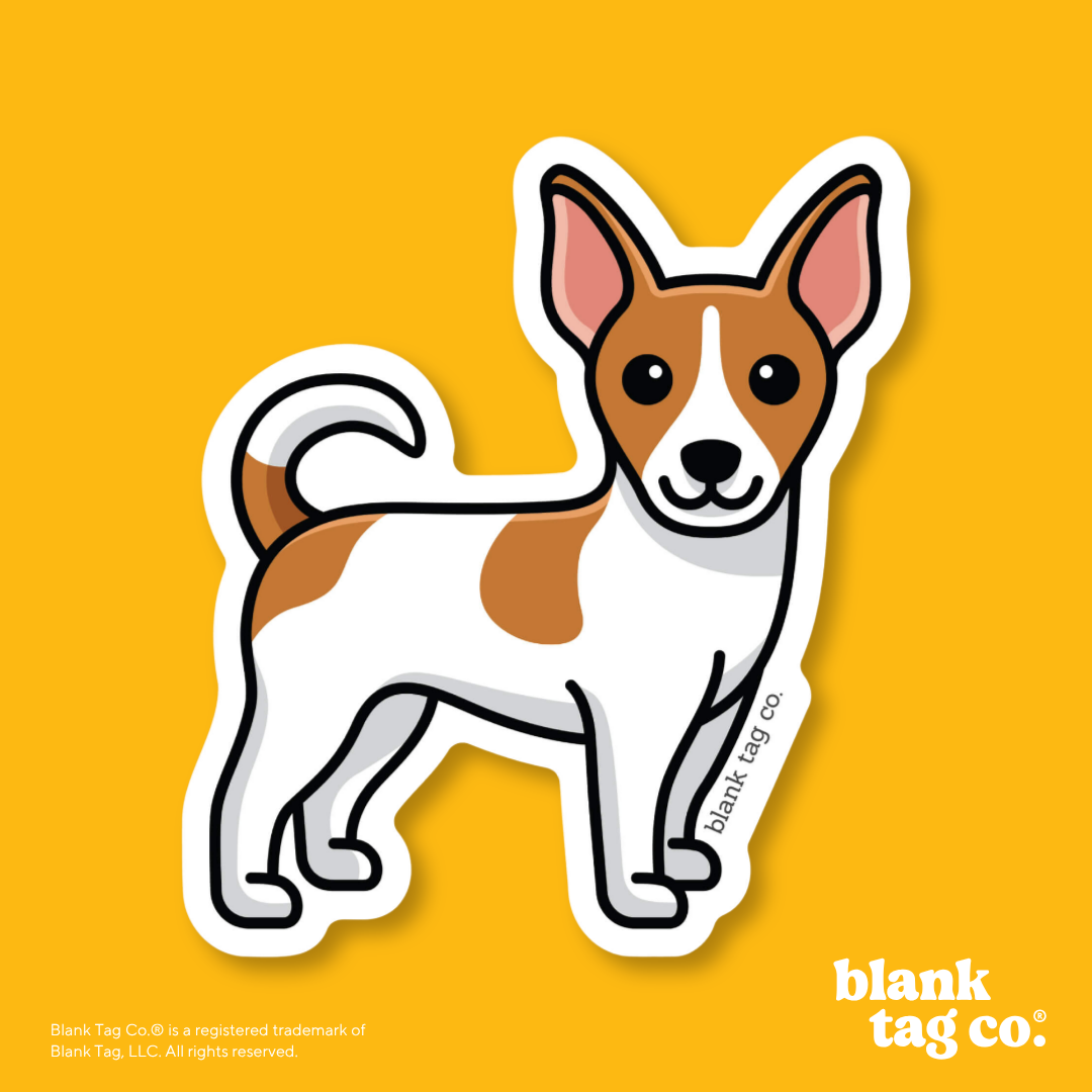 Blank Tag Co.® Waterproof Sticker - Rat Terrier