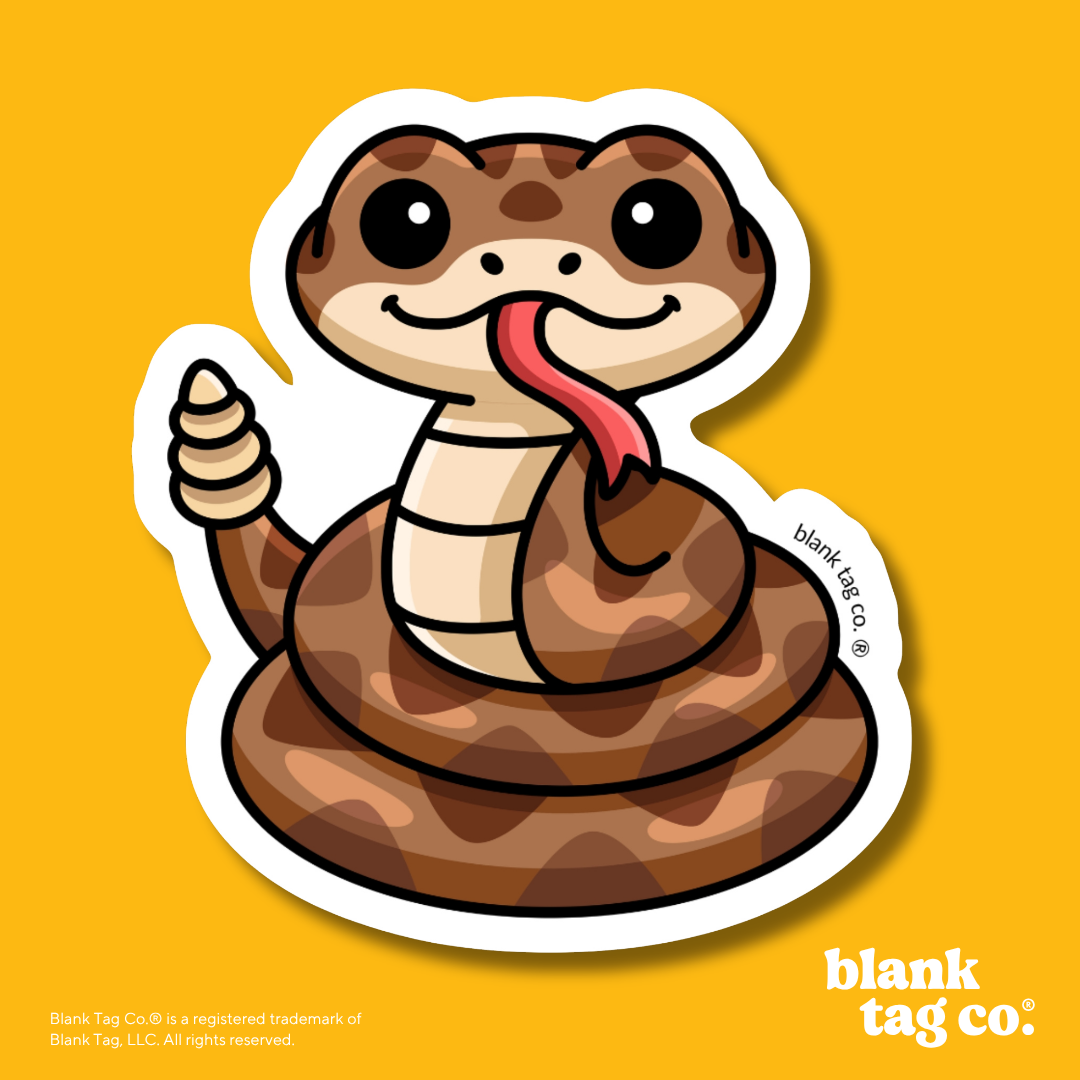 Blank Tag Co.® Waterproof Sticker - Rattlesnake