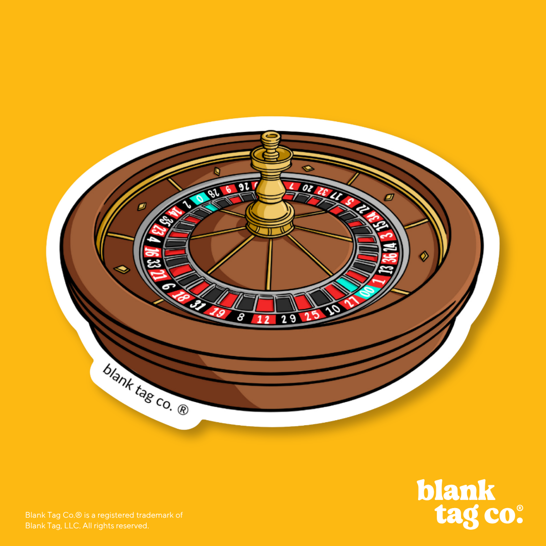 Blank Tag Co.® Waterproof Sticker - Roulette