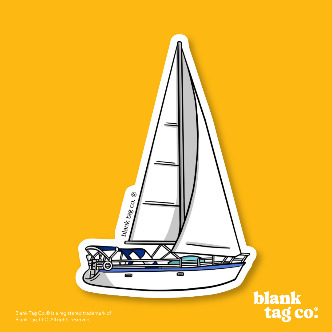 Blank Tag Co.® Waterproof Sticker - Sail Boat