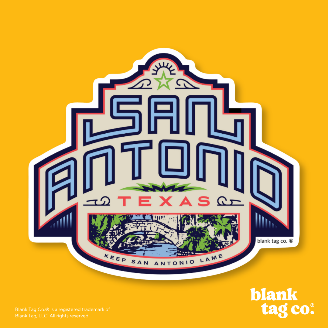 Blank Tag Co.® Waterproof Sticker - San Antonio City Badge