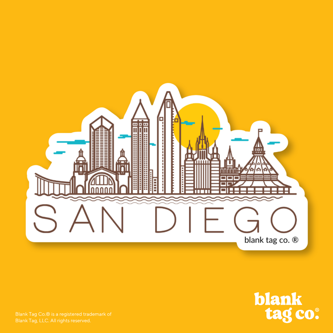 Blank Tag Co.® Waterproof Sticker - San Diego Monuments