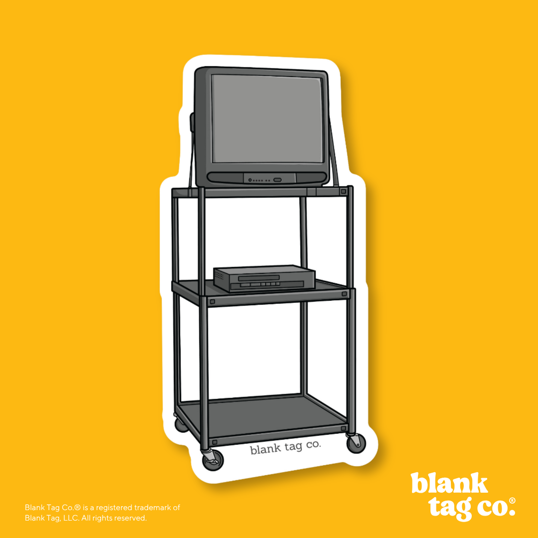Blank Tag Co.® Waterproof Sticker - School TV