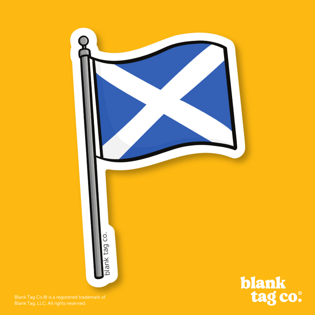Blank Tag Co.® Waterproof Sticker - Scotland Flag