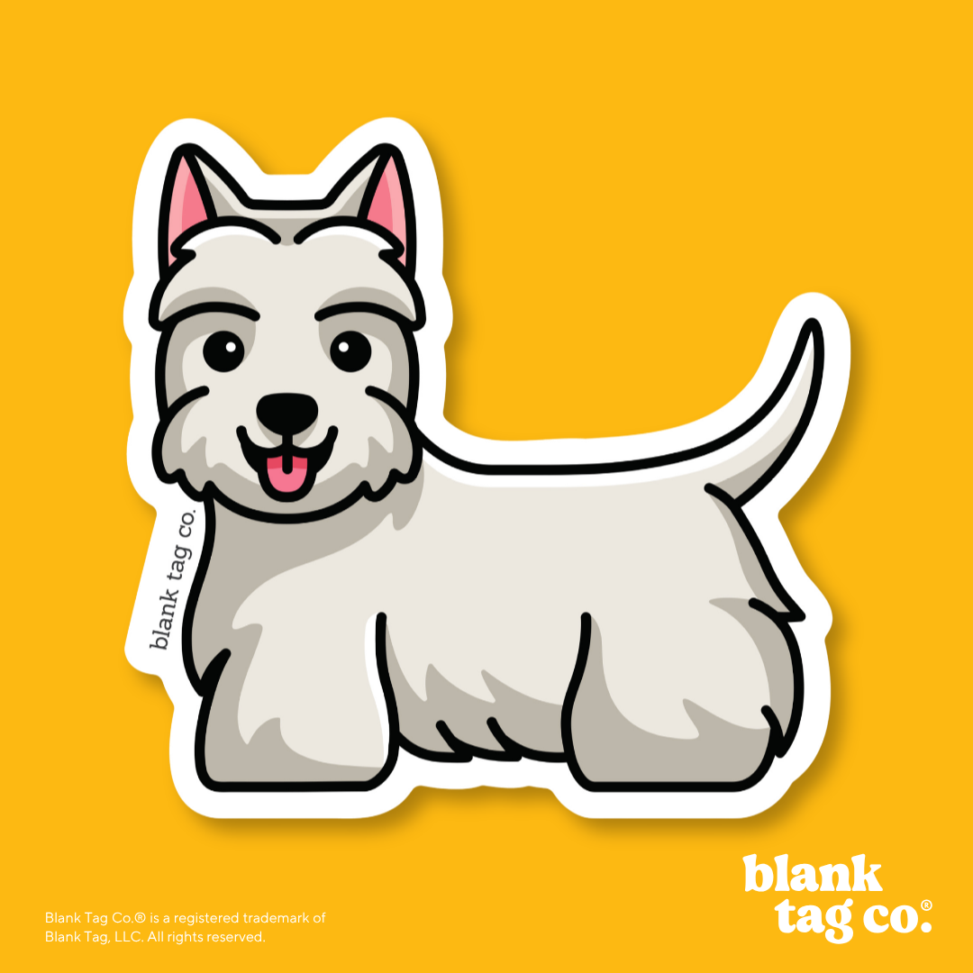Blank Tag Co.® Waterproof Sticker - Scottish Terrier