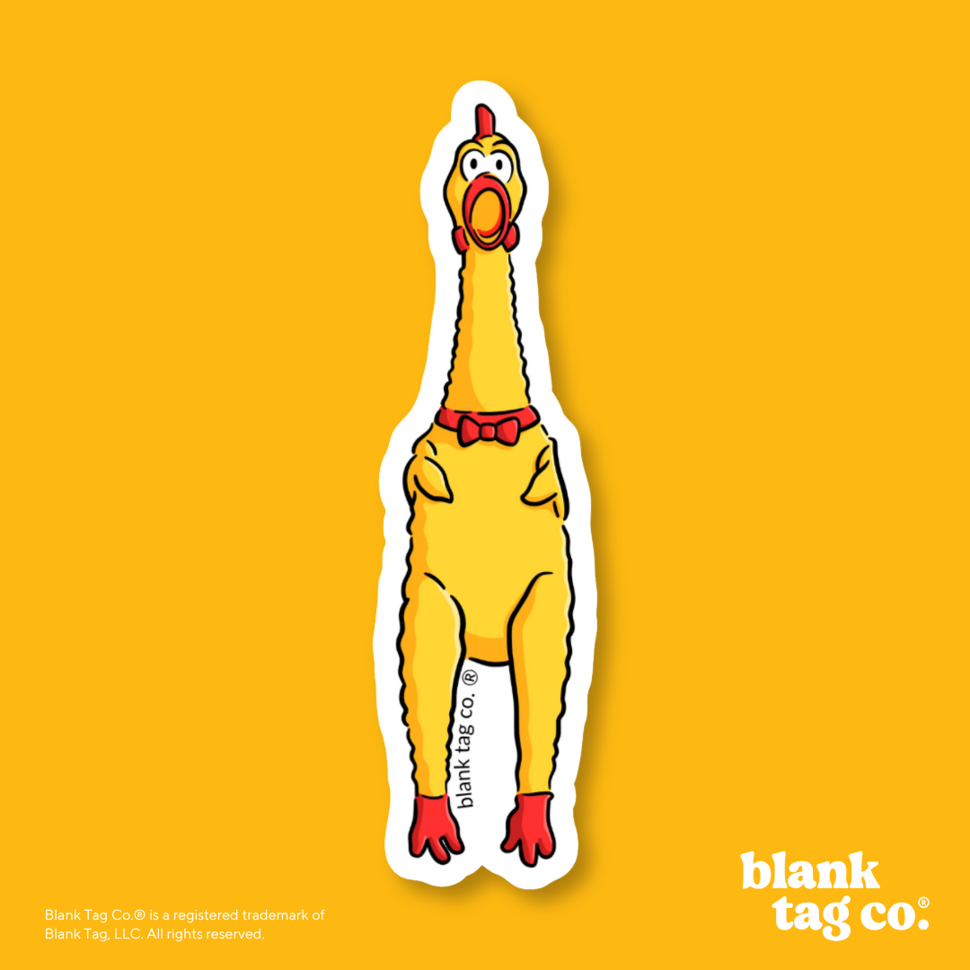 Blank Tag Co.® Waterproof Sticker - Screaming Chicken