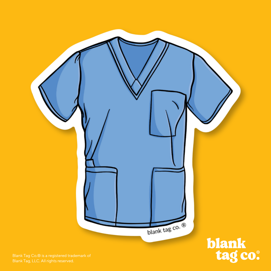 Blank Tag Co.® Waterproof Sticker - Scrubs