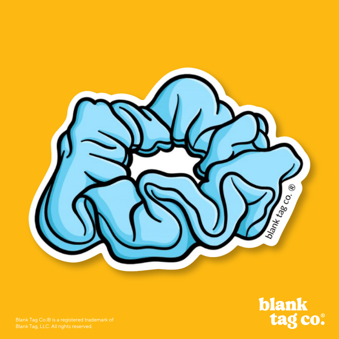 Blank Tag Co.® Waterproof Sticker - Scrunchie