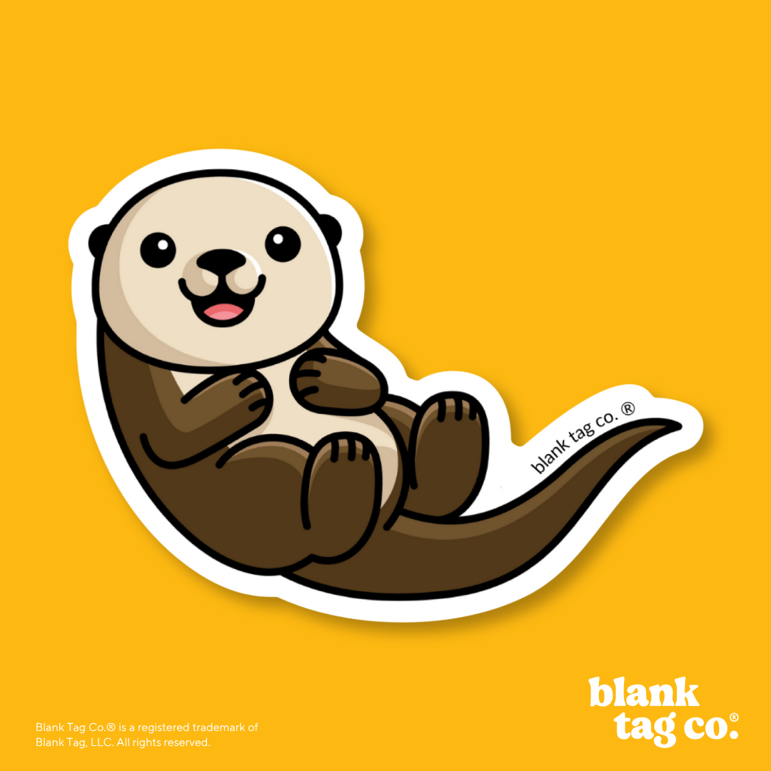 Blank Tag Co.® Waterproof Sticker - Sea Otter