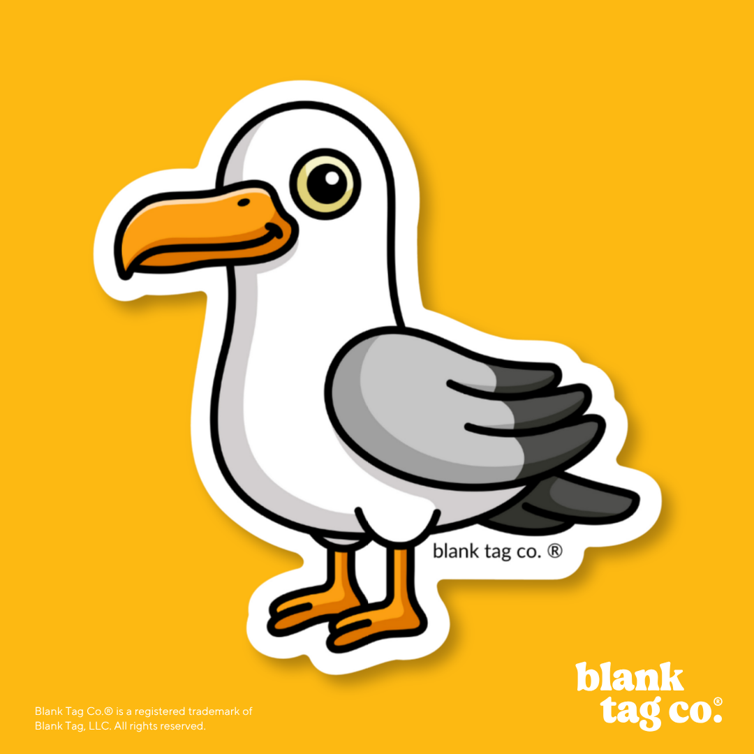 Blank Tag Co.® Waterproof Sticker - Seagull