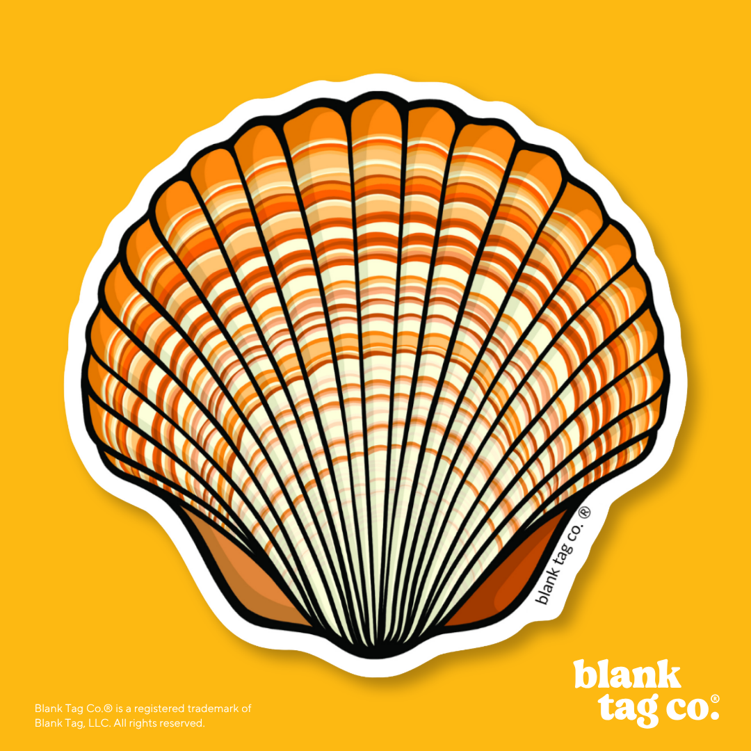 Blank Tag Co.® Waterproof Sticker - Seashell