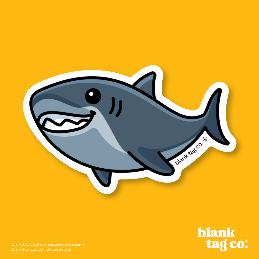 Blank Tag Co.® Waterproof Sticker - Shark
