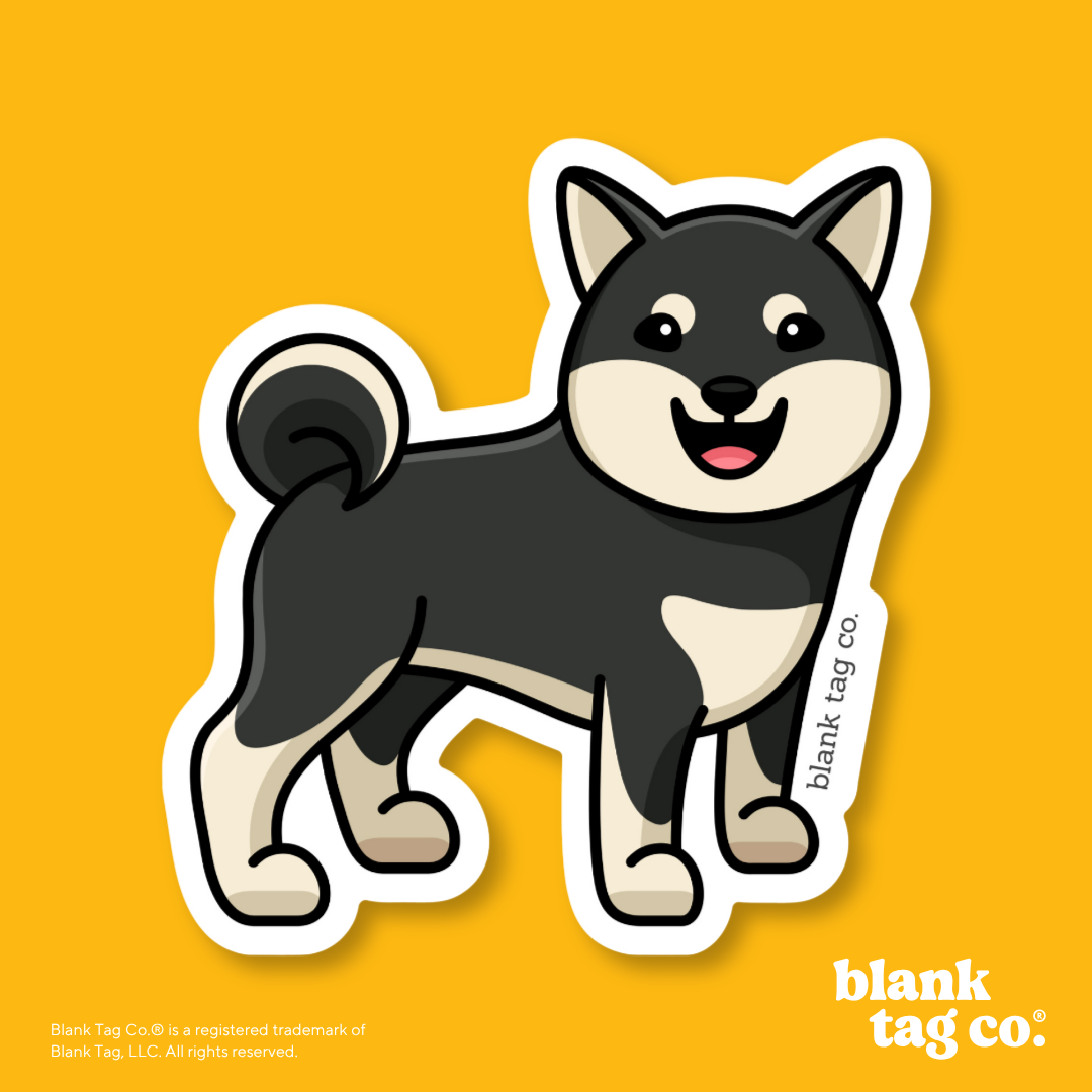 Blank Tag Co.® Waterproof Sticker - Shiba Inu