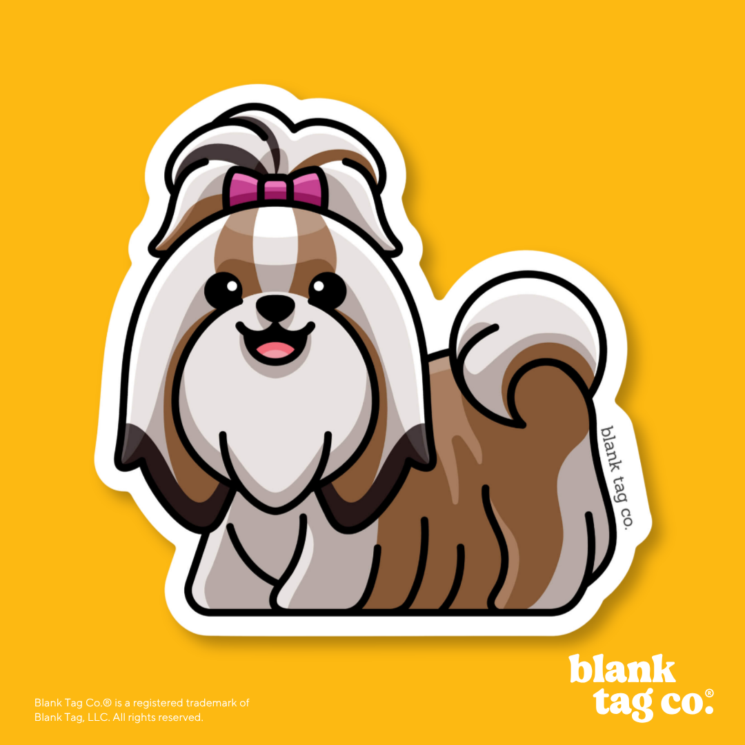 Blank Tag Co.® Waterproof Sticker - Shih Tzu