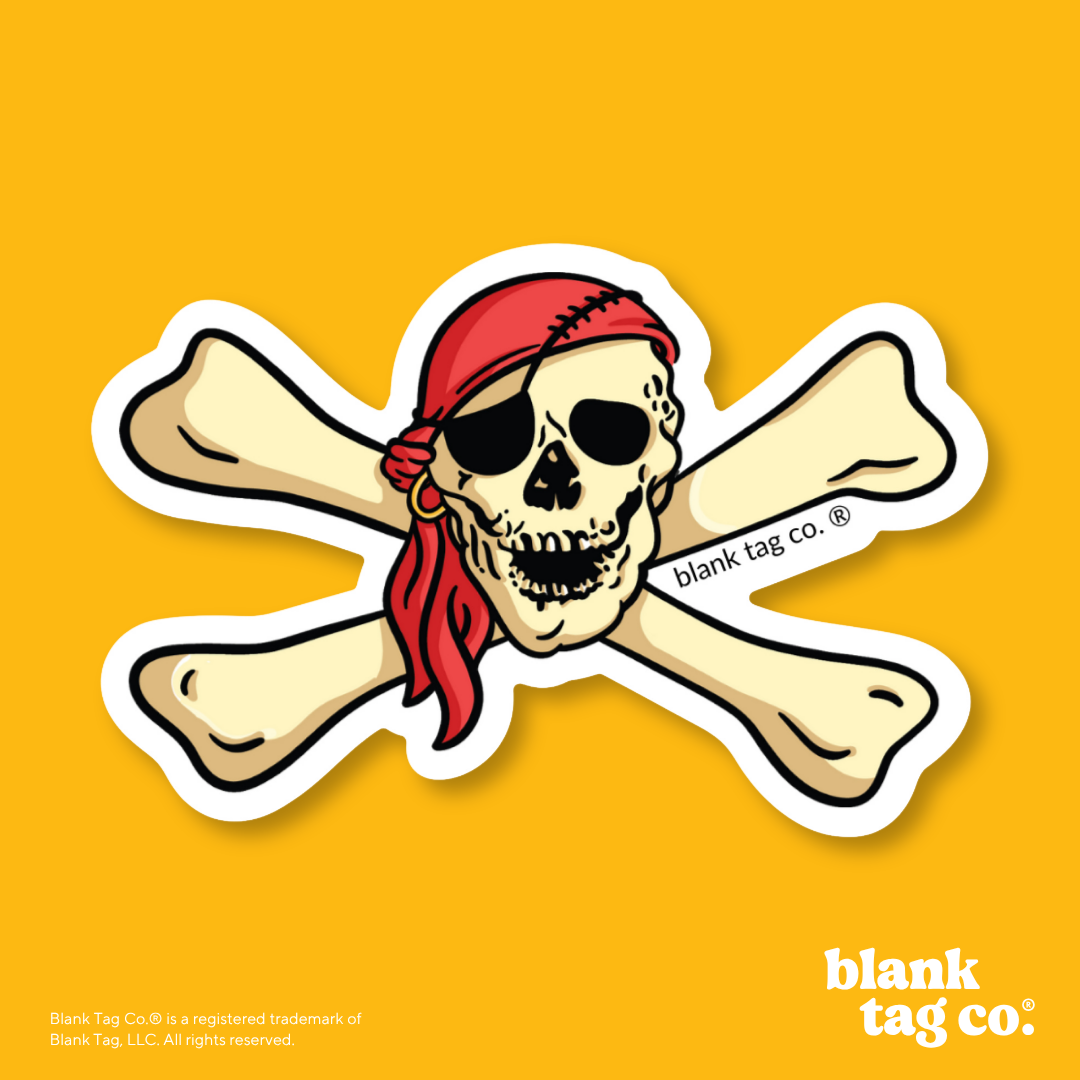 Blank Tag Co.® Waterproof Sticker - Skull and Crossbones