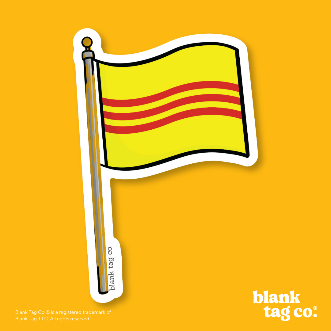 Blank Tag Co.® Waterproof Sticker - South Vietnam Flag