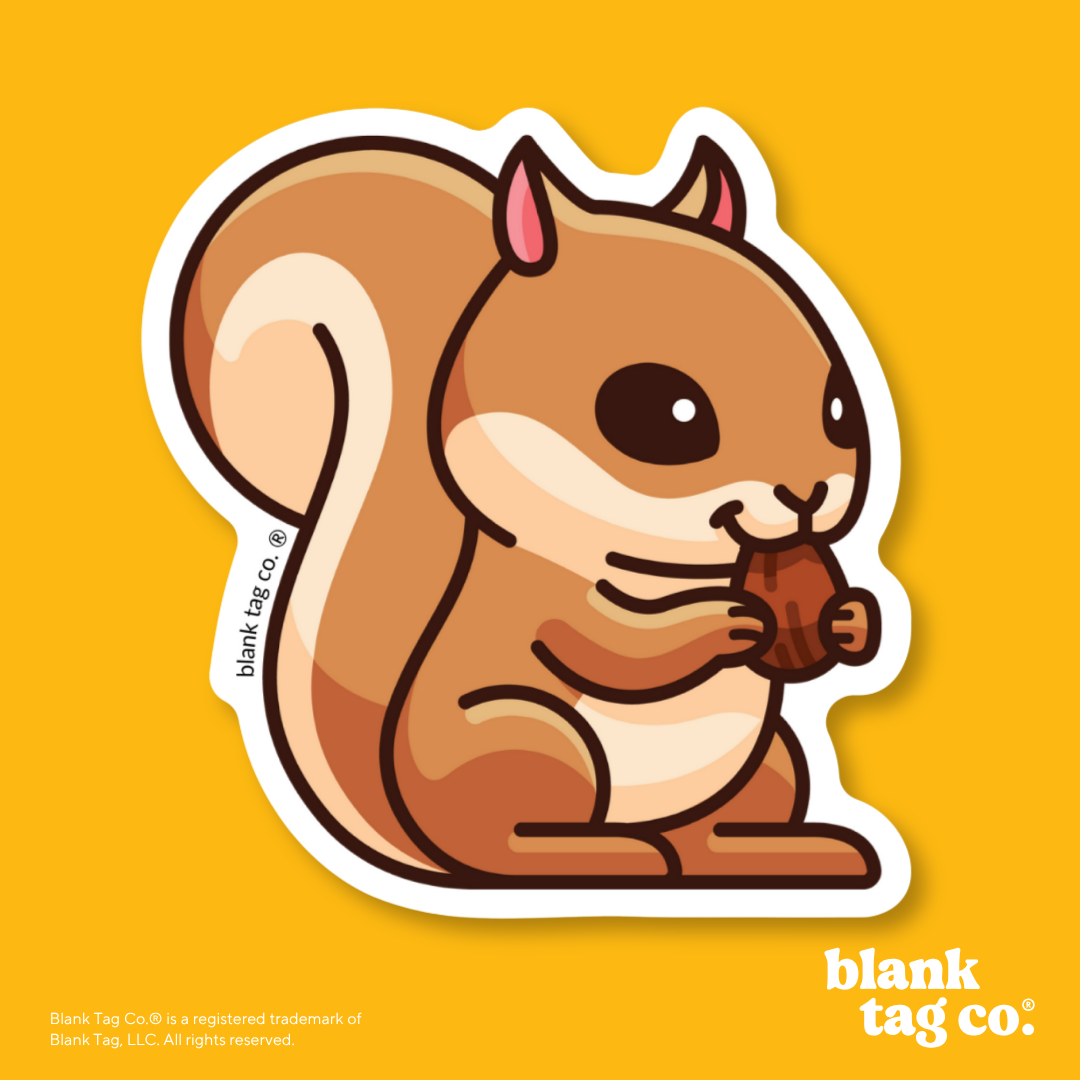 Blank Tag Co.® Waterproof Sticker - Squirrel