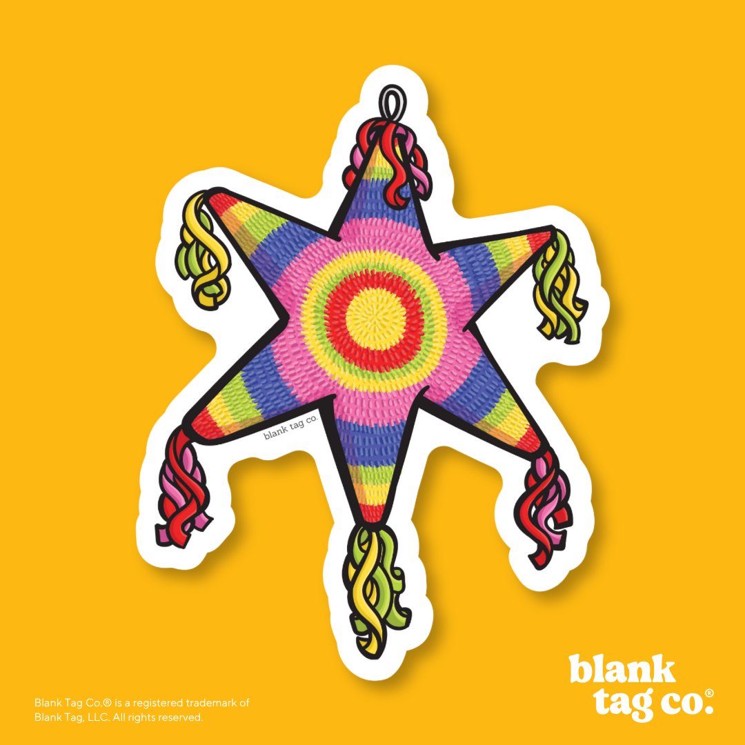Blank Tag Co.® Waterproof Sticker - Star Pinata