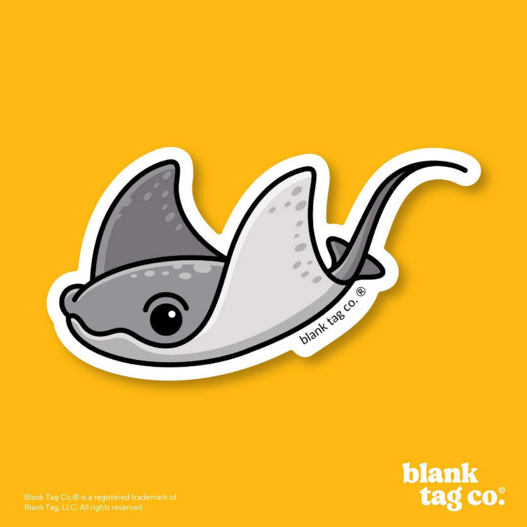 Blank Tag Co.® Waterproof Sticker - Stingray