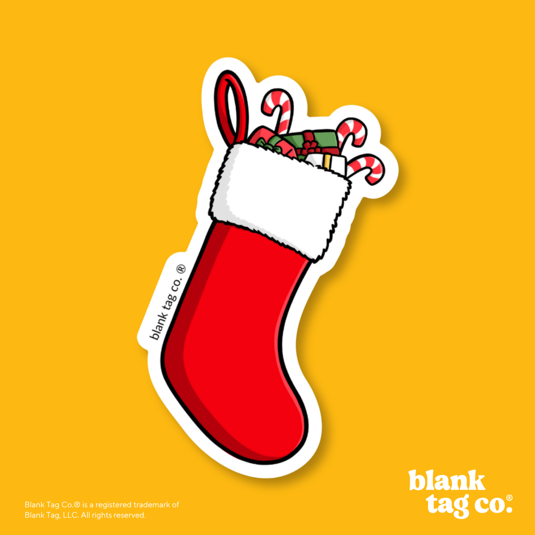 Blank Tag Co.® Waterproof Sticker - Stocking