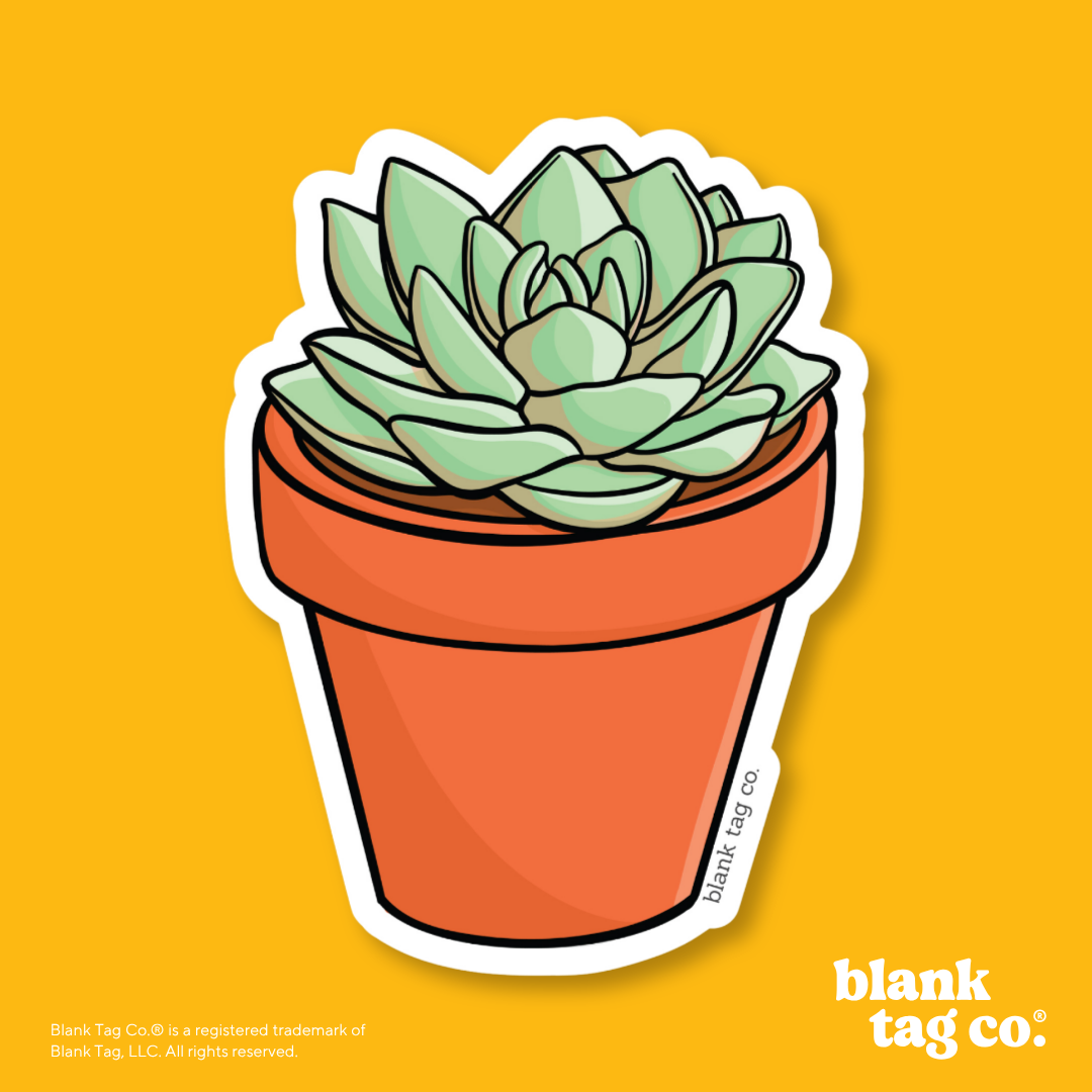 Blank Tag Co.® Waterproof Sticker - Succulent