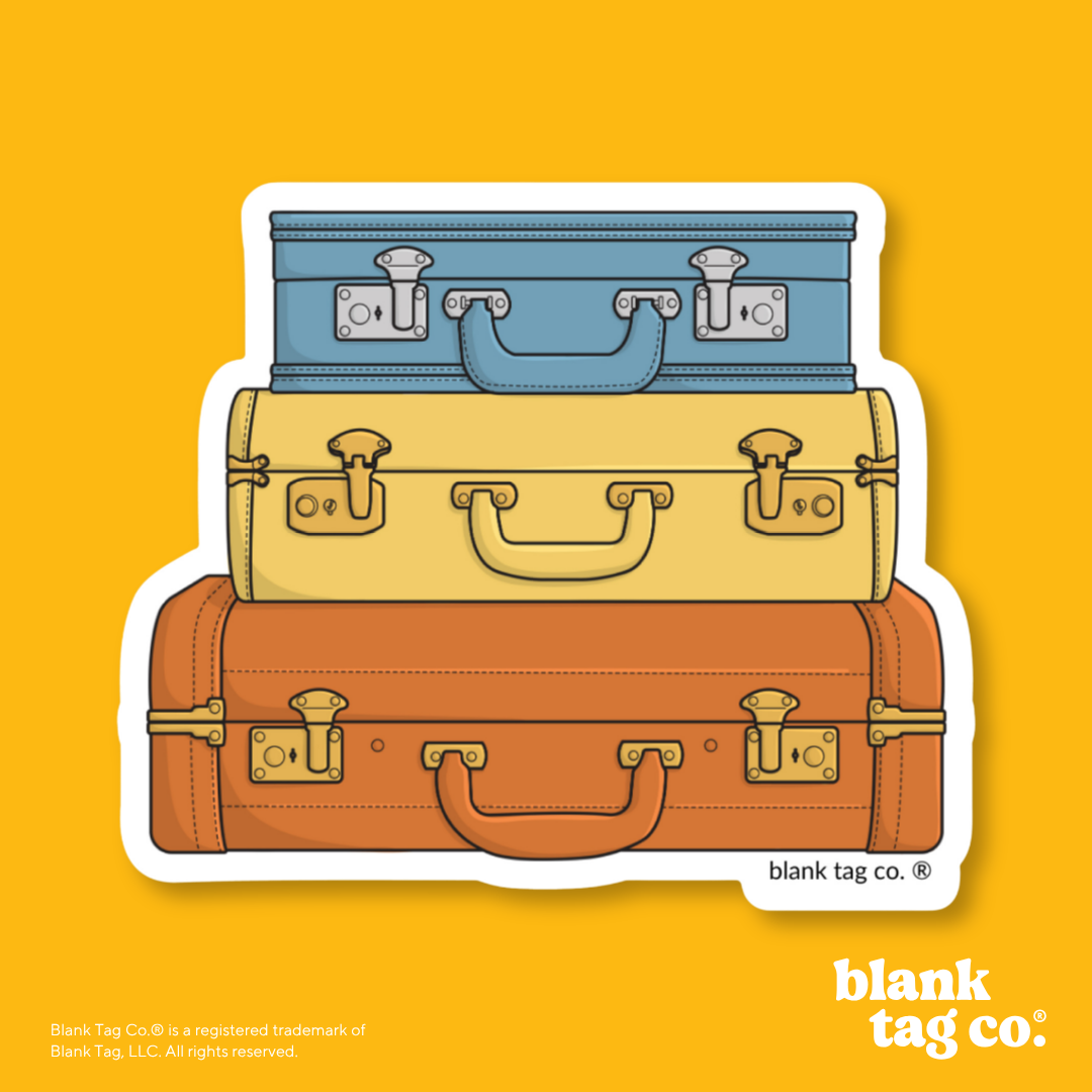Blank Tag Co.® Waterproof Sticker - Suitcases