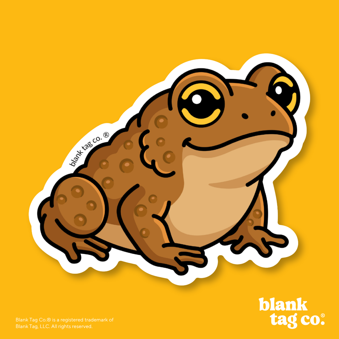 Blank Tag Co.® Waterproof Sticker - Toad