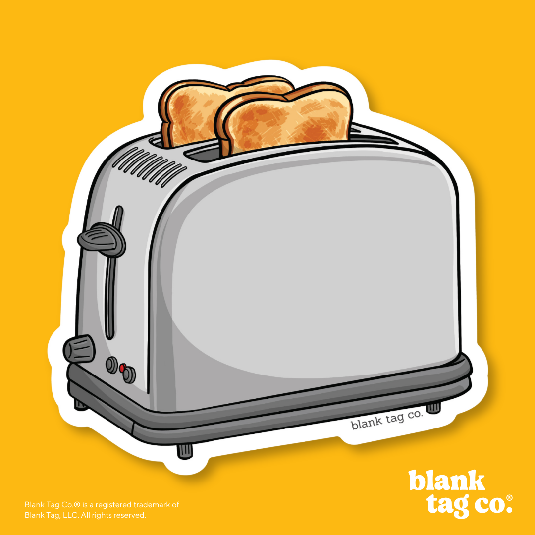 Blank Tag Co.® Waterproof Sticker - Toaster