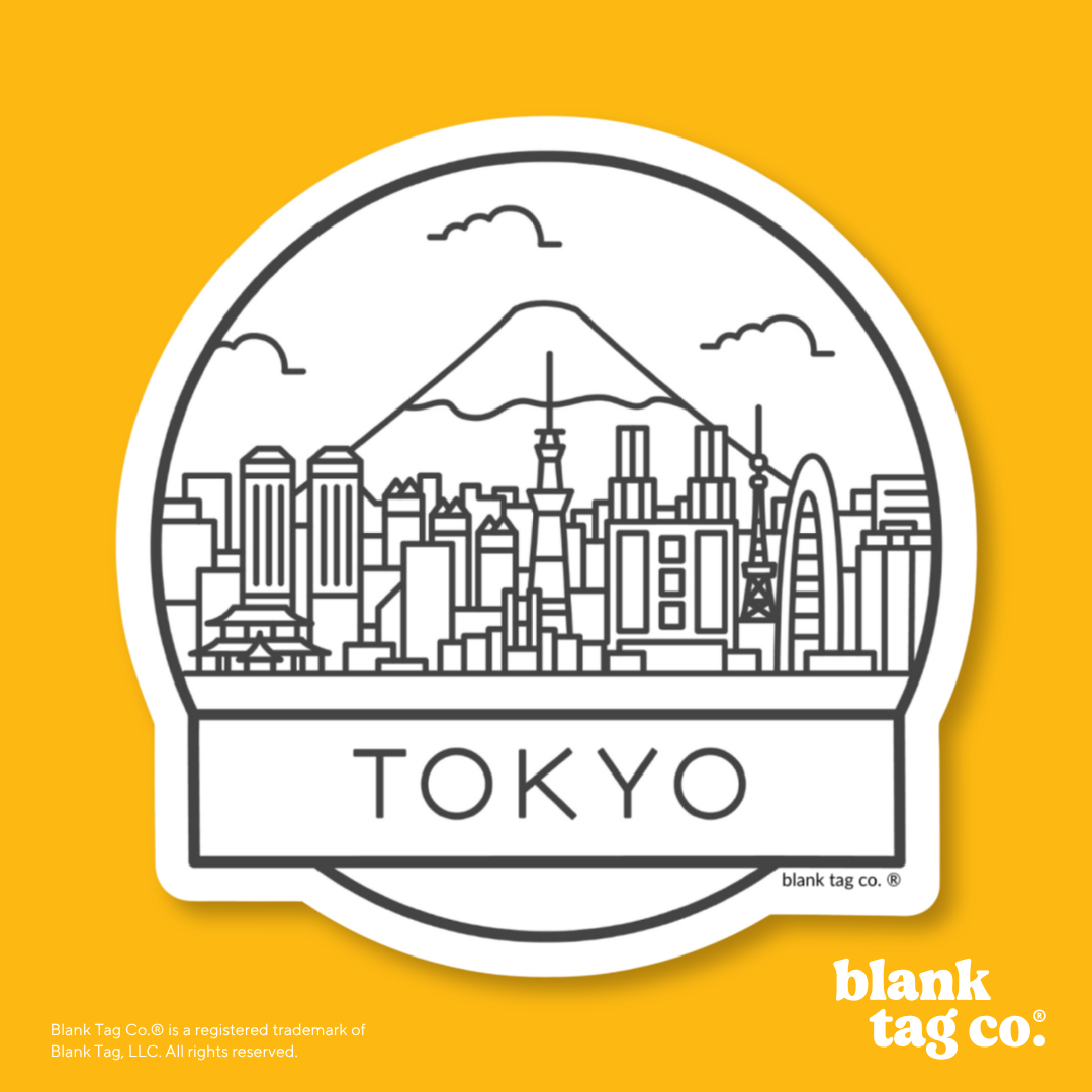 Blank Tag Co.® Waterproof Sticker - Tokyo Cityscape