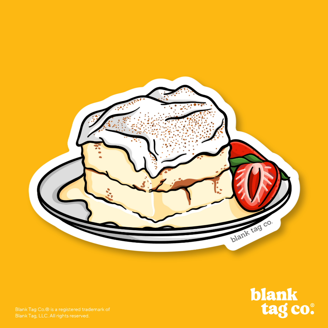 Blank Tag Co.® Waterproof Sticker - Tres Leches Cake