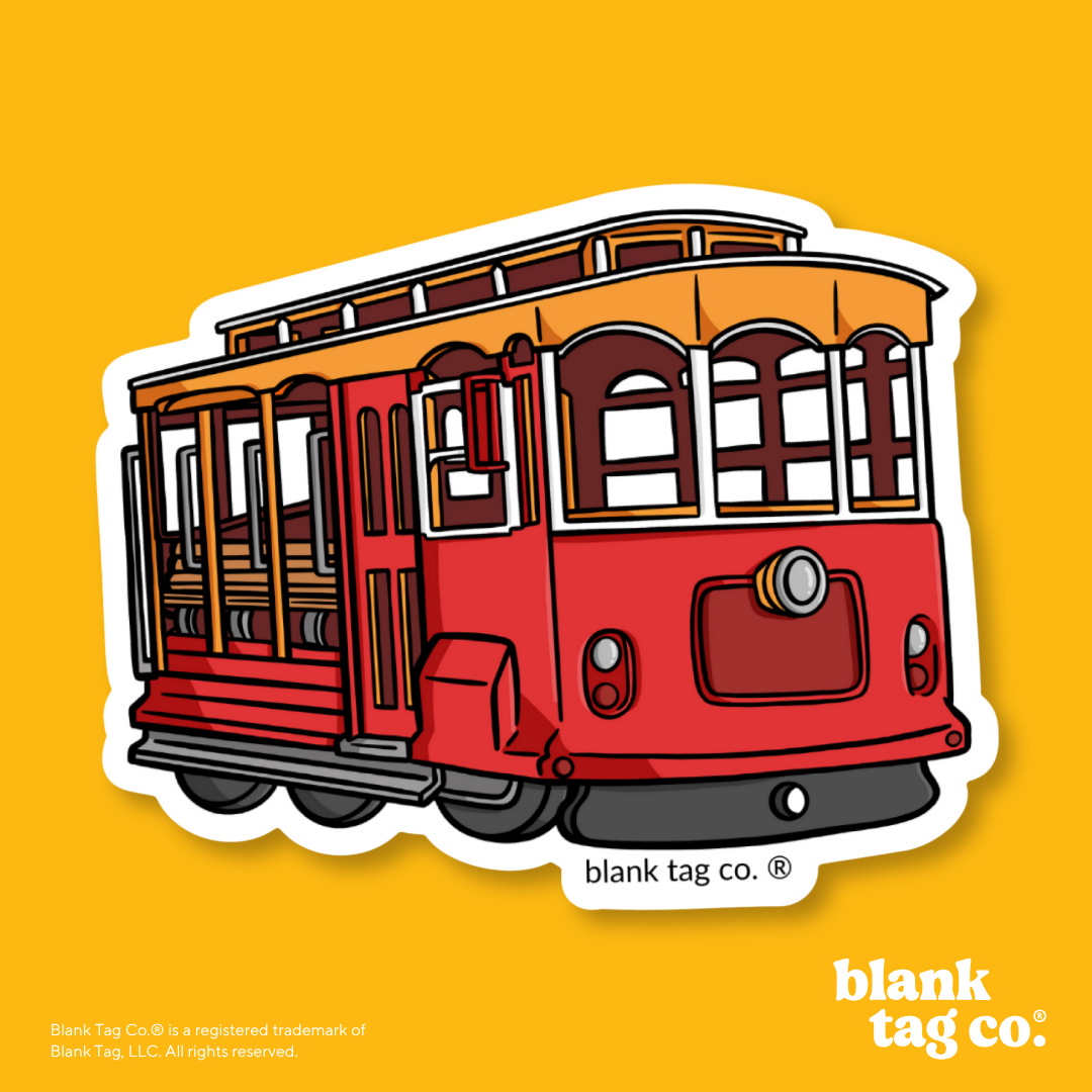 Blank Tag Co.® Waterproof Sticker - Trolley