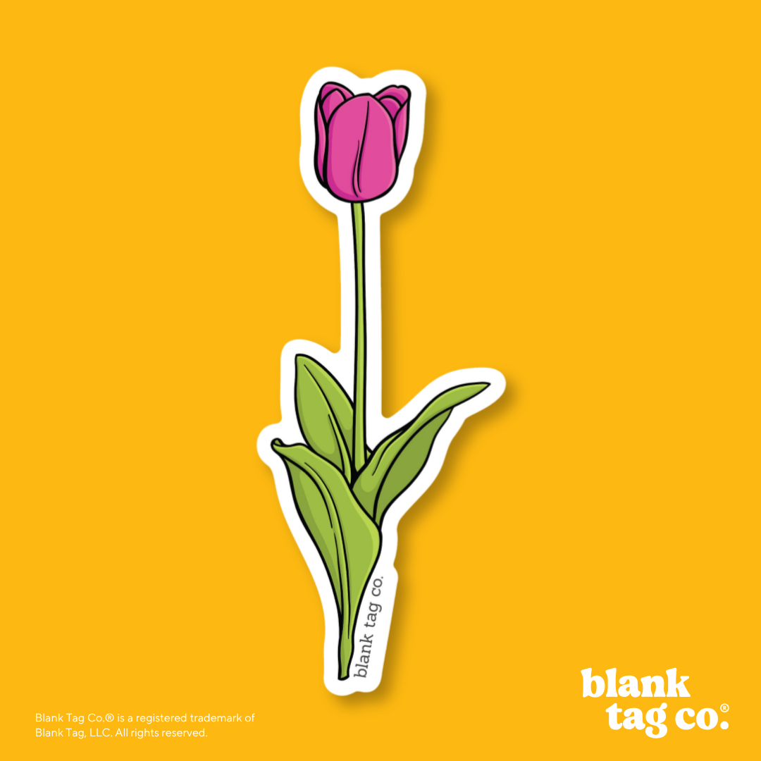 Blank Tag Co.® Waterproof Sticker - Tulip
