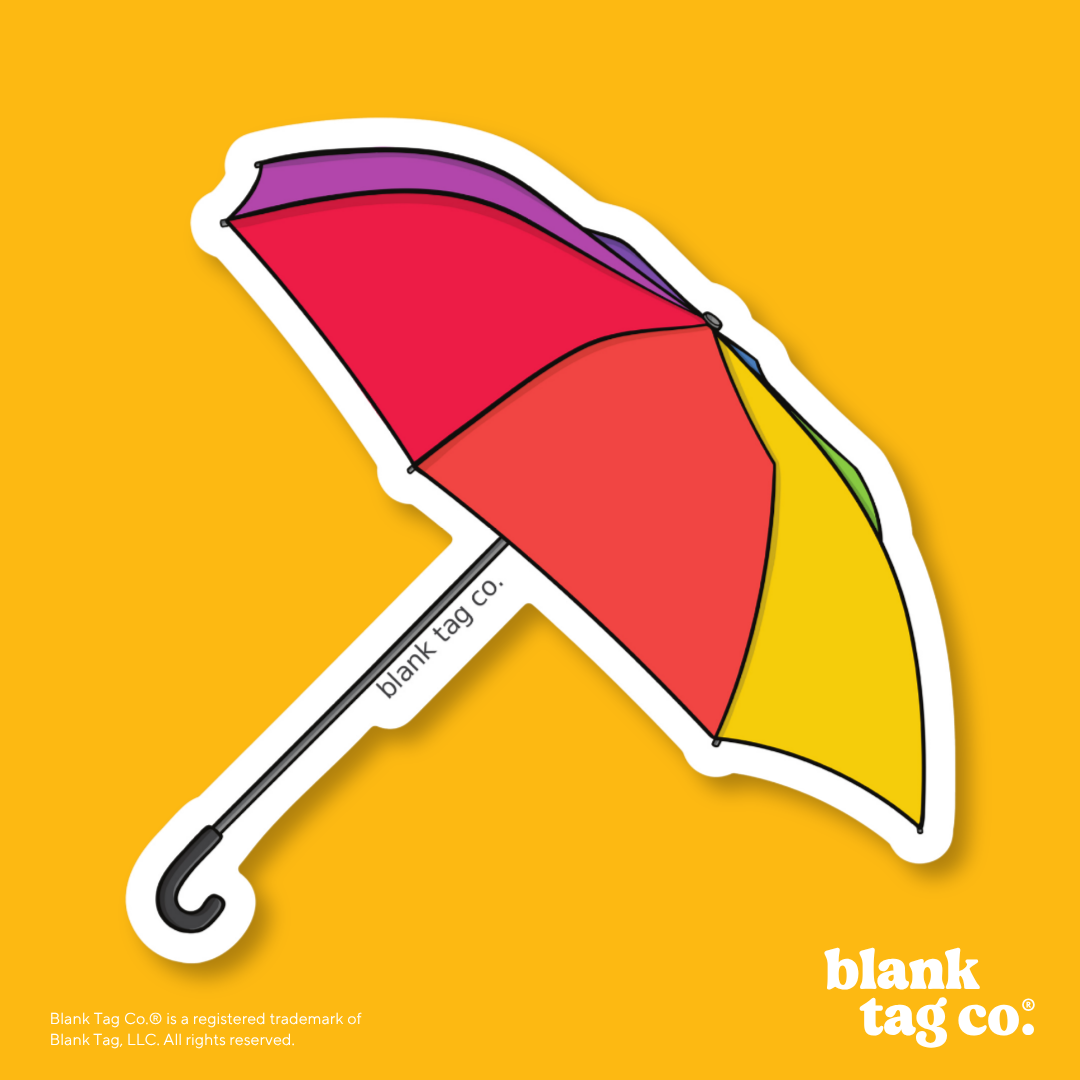 Blank Tag Co.® Waterproof Sticker - Umbrella