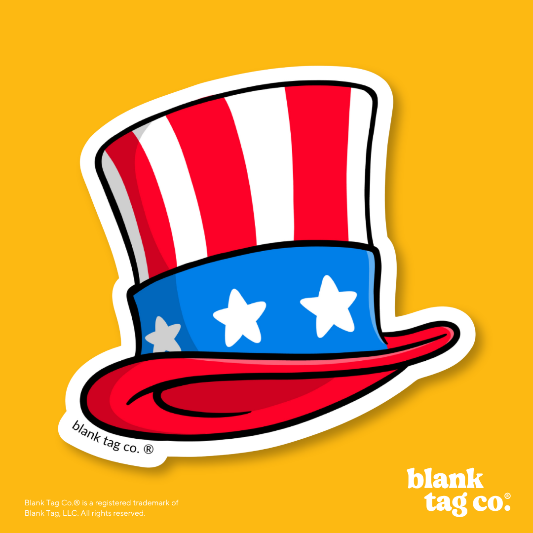 Blank Tag Co.® Waterproof Sticker - Uncle Sam Hat