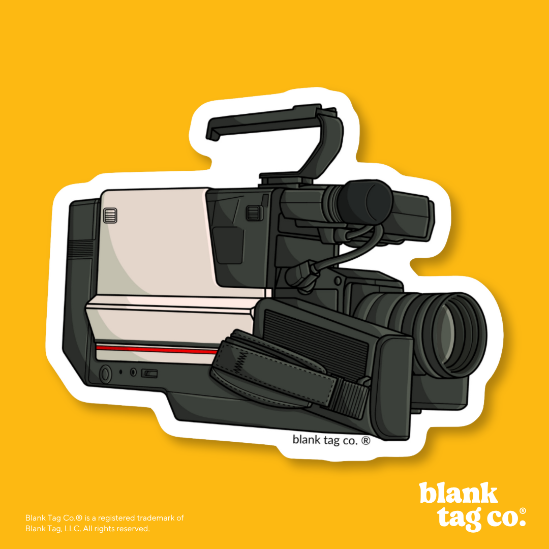 Blank Tag Co.® Waterproof Sticker - Video Camera