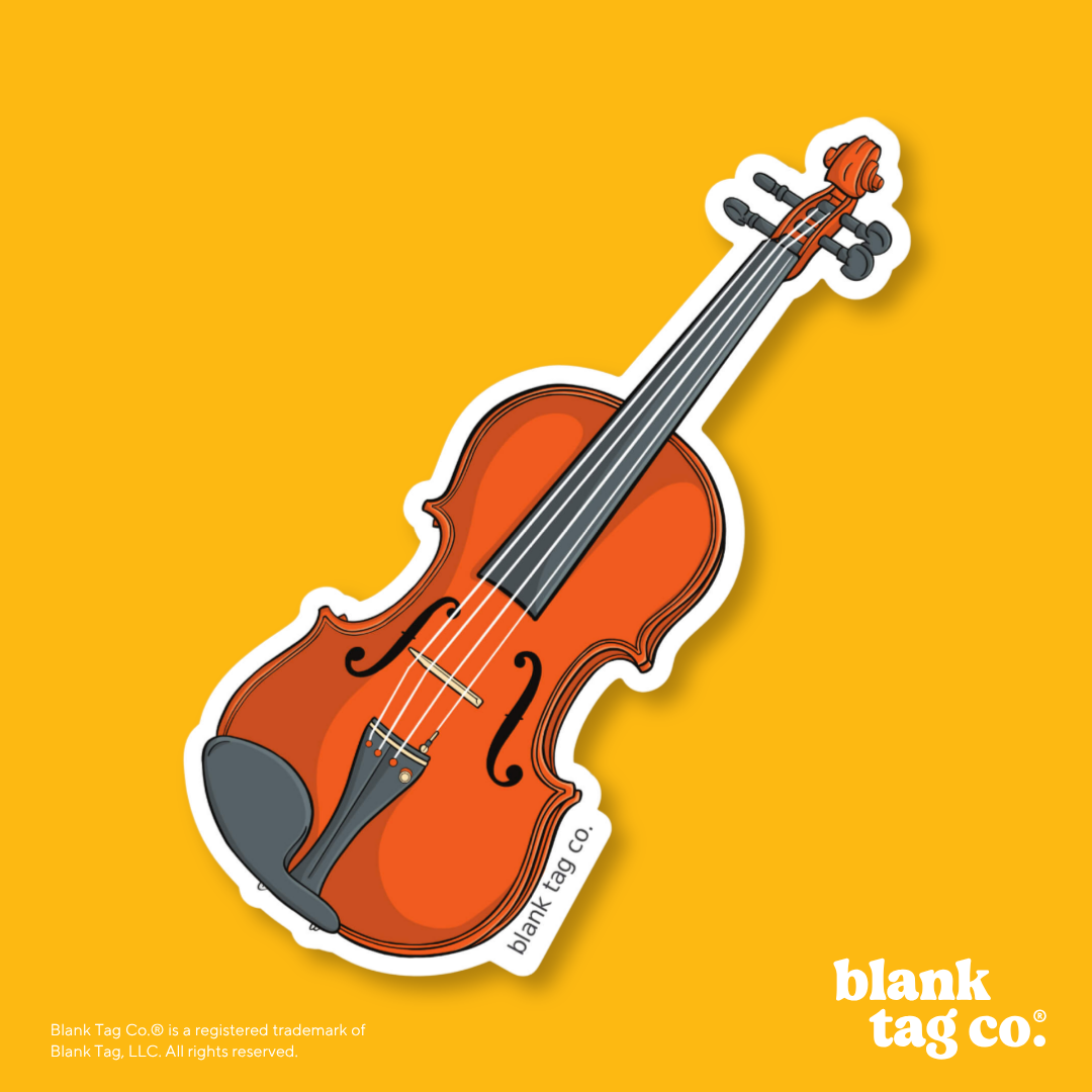 Blank Tag Co.® Waterproof Sticker - Violin