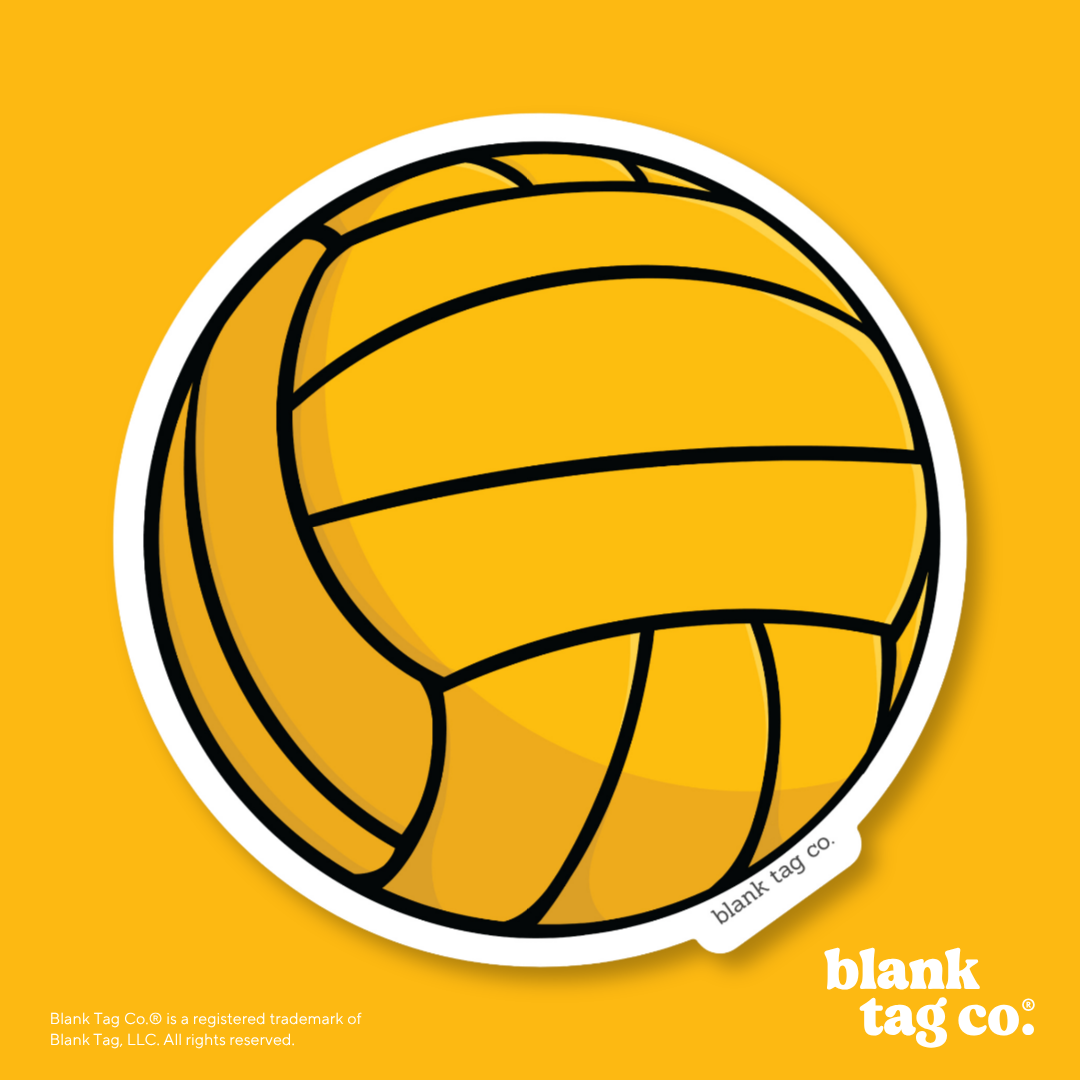 Blank Tag Co.® Waterproof Sticker - Water Polo Ball